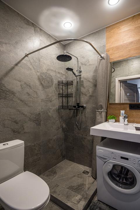 Bathroom "Studio for two next to the botanical garden"