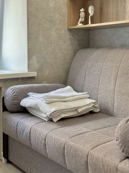 Interior photos "Cozy studio at the Belorussky station"